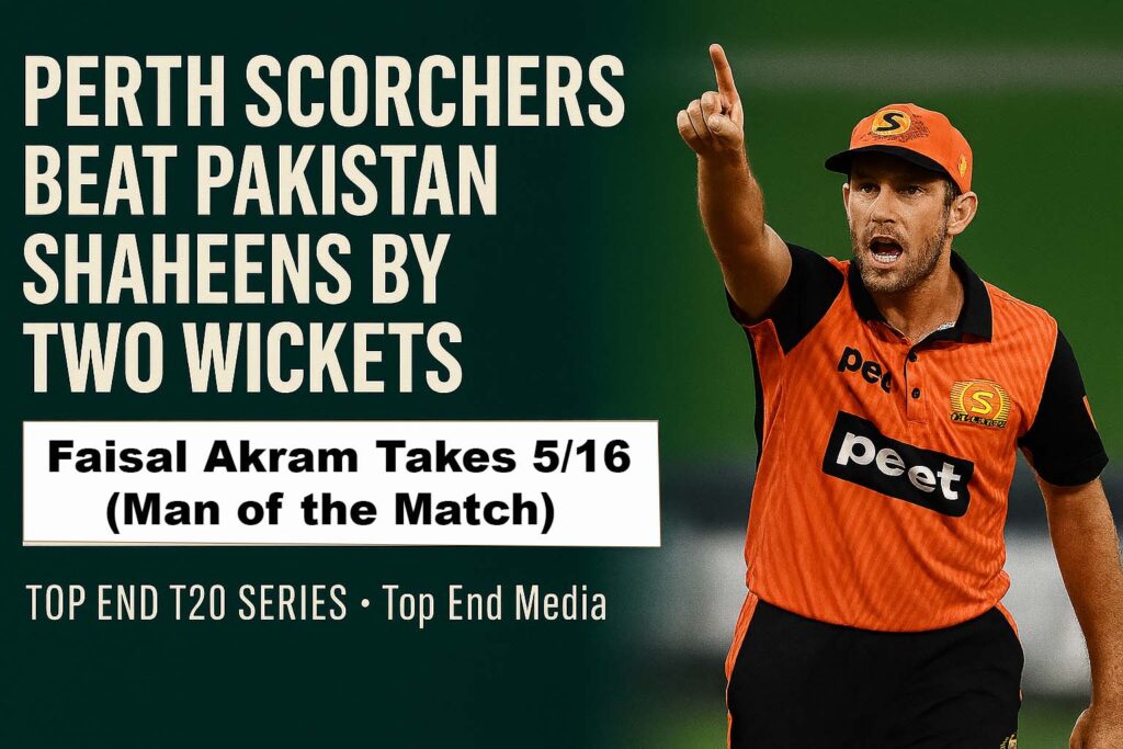 Perth Scorchers win against Pakistan Shaheens