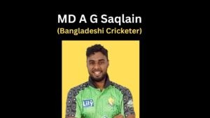 MD A G Saqlain