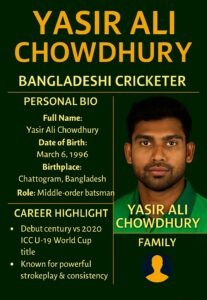 Yasir Ali Chowdhury infographic