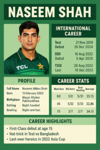 Naseem Shah infographic