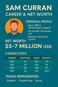 Sam Curran infographic