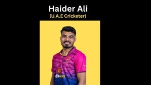 Haider Ali – UAE Left‑Arm Spinner
