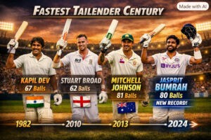 Fastest Century by a Tailender in Test Cricket