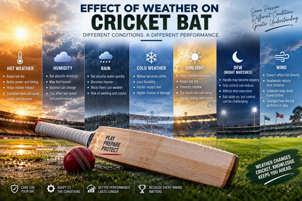 Effect of Weather on Cricket Bat Performance