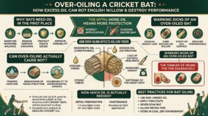 How Over-Oiling a Cricket Bat Can Rot English Willow?