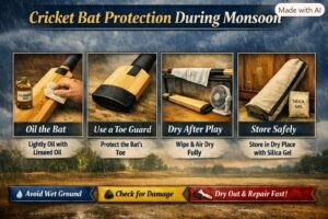 How to Protect Your Cricket Bat During Monsoon or Wet Winter Training?