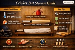 How to Store a Cricket Bat – Prevent Drying & Rot