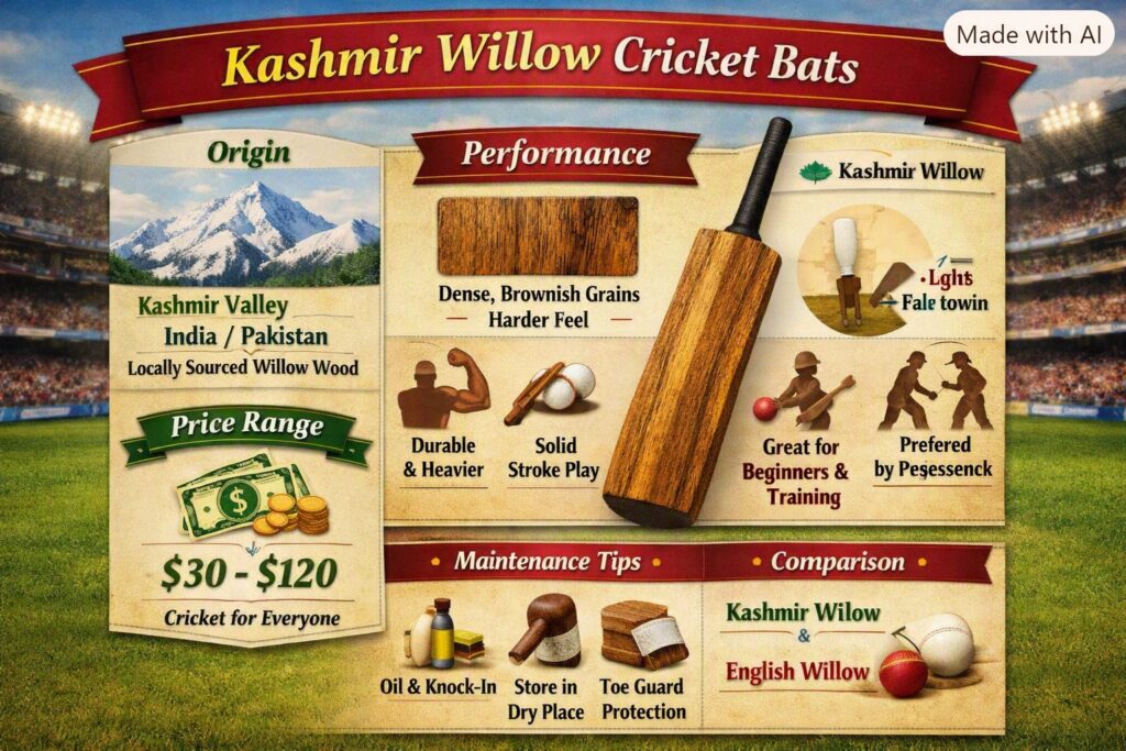 Kashmir Willow Cricket Bats