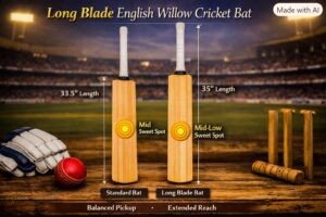 Long Blade English Willow Cricket Bat