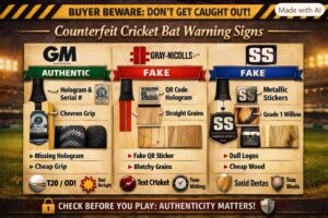 Warning Signs of Counterfeit GM, Gray‑Nicolls, or SS Cricket Bats