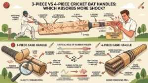 3-Piece vs 4-Piece Cricket Bat Handles: Which Absorbs More Shock?