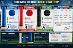 Cricket Bat Grips Explained Matrix vs Chevron vs Octopus