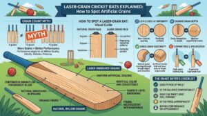 Laser-Grain Cricket Bats Explained: How to Spot Artificial Grains