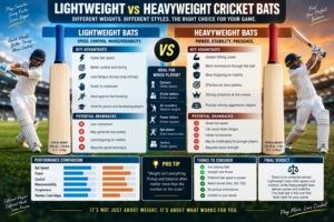 Lightweight vs Heavyweight Cricket Bats