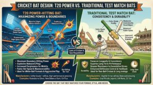 T20 Power-Hitting Bats vs. Traditional Test Match Bats